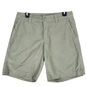 Columbia Shorts Mens 30W Gray Comfortable Cotton Button Stretch Waist‎ Bottoms